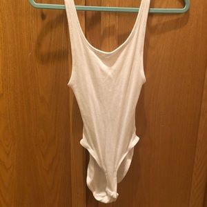Urban Outfitters ribbed white bodysuit